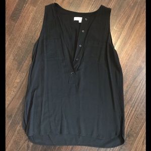 Loft Black Sleeveless Top - S